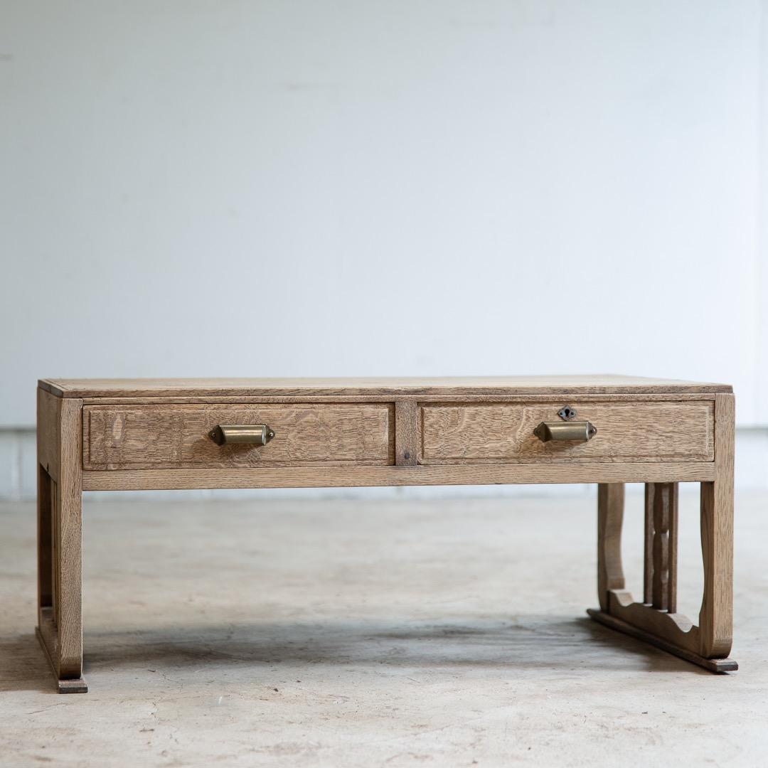 古家具 楢のローテーブル 文机 /幅786 高333 奥行508 送料込