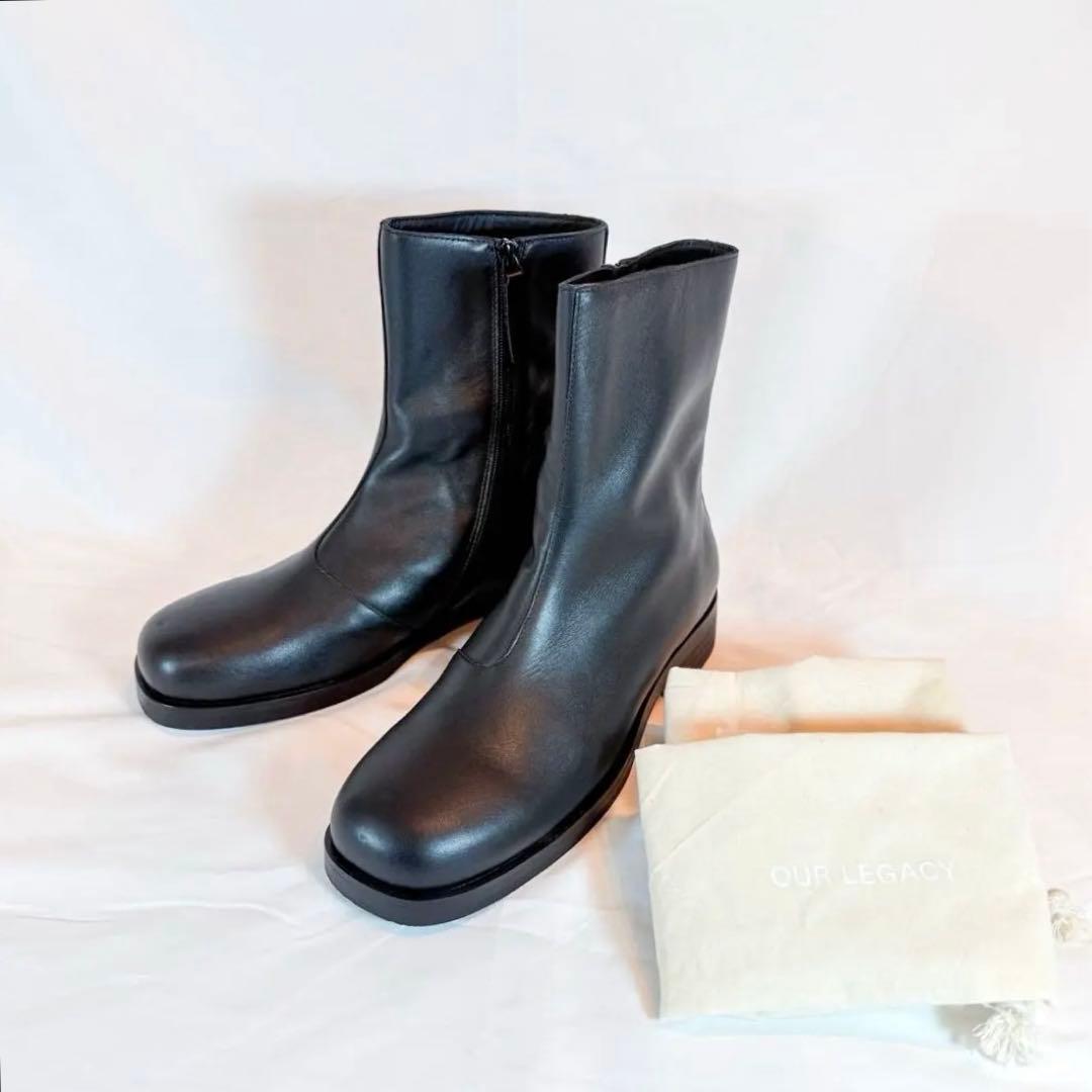 【極美品】OUR LEGACY アワーレガシー カミオンブーツ 43 黒 レザー