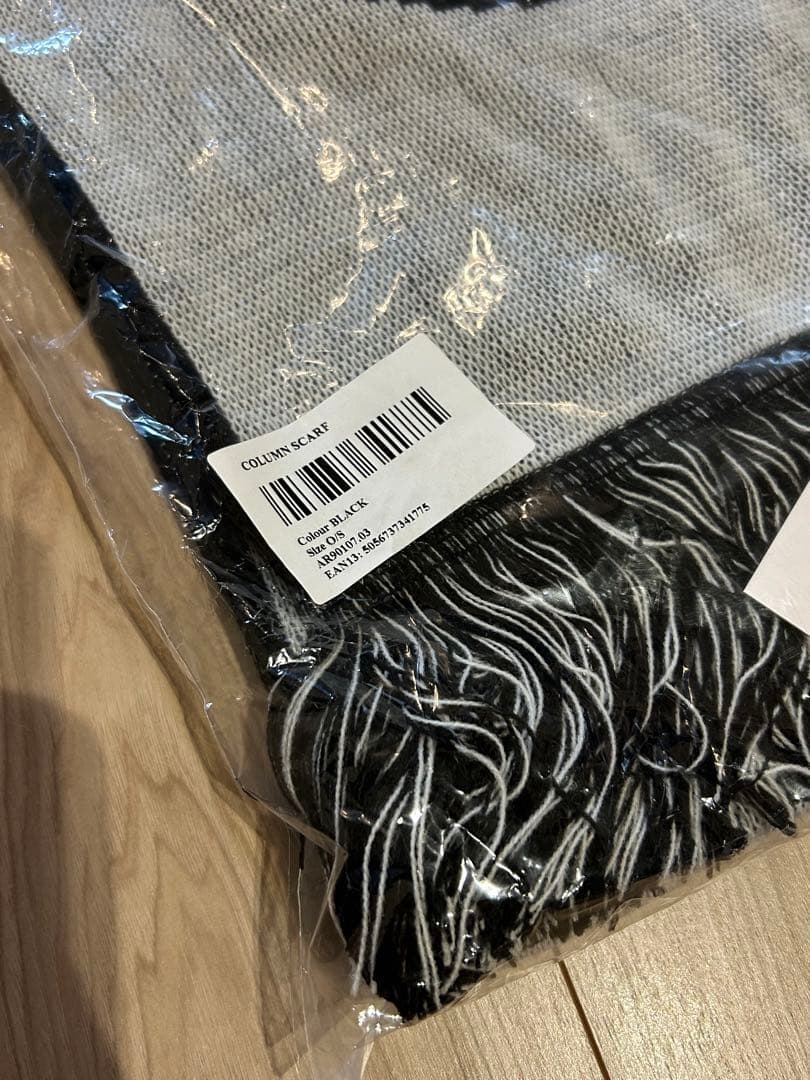 Aries column scarf ブラック マフラー スカーフ