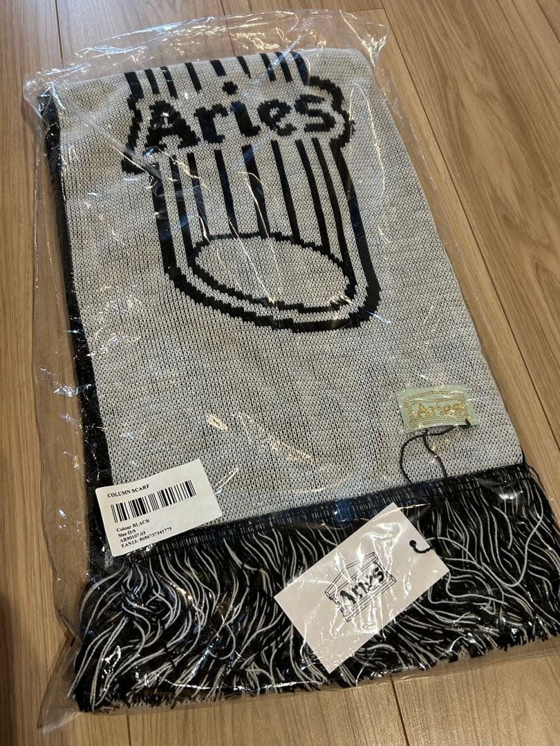 Aries column scarf ブラック マフラー スカーフ