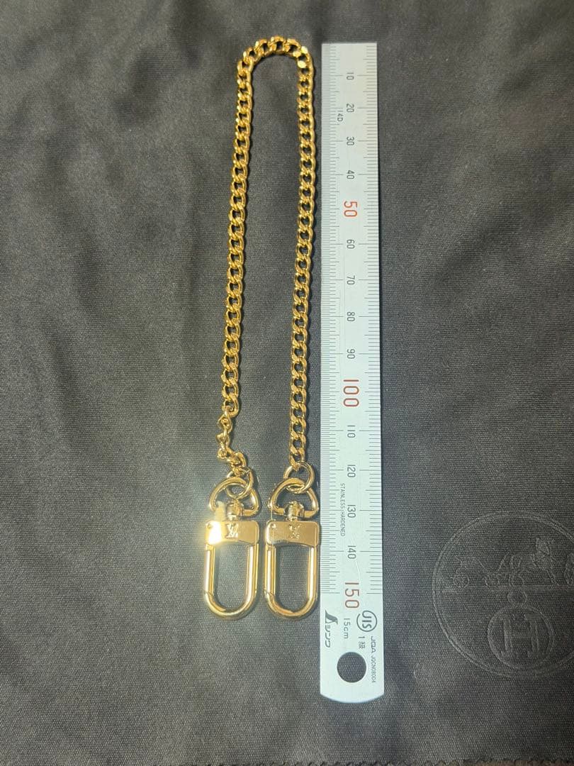 Louis Vuitton ゴールドウォレットチェーン 約32cm