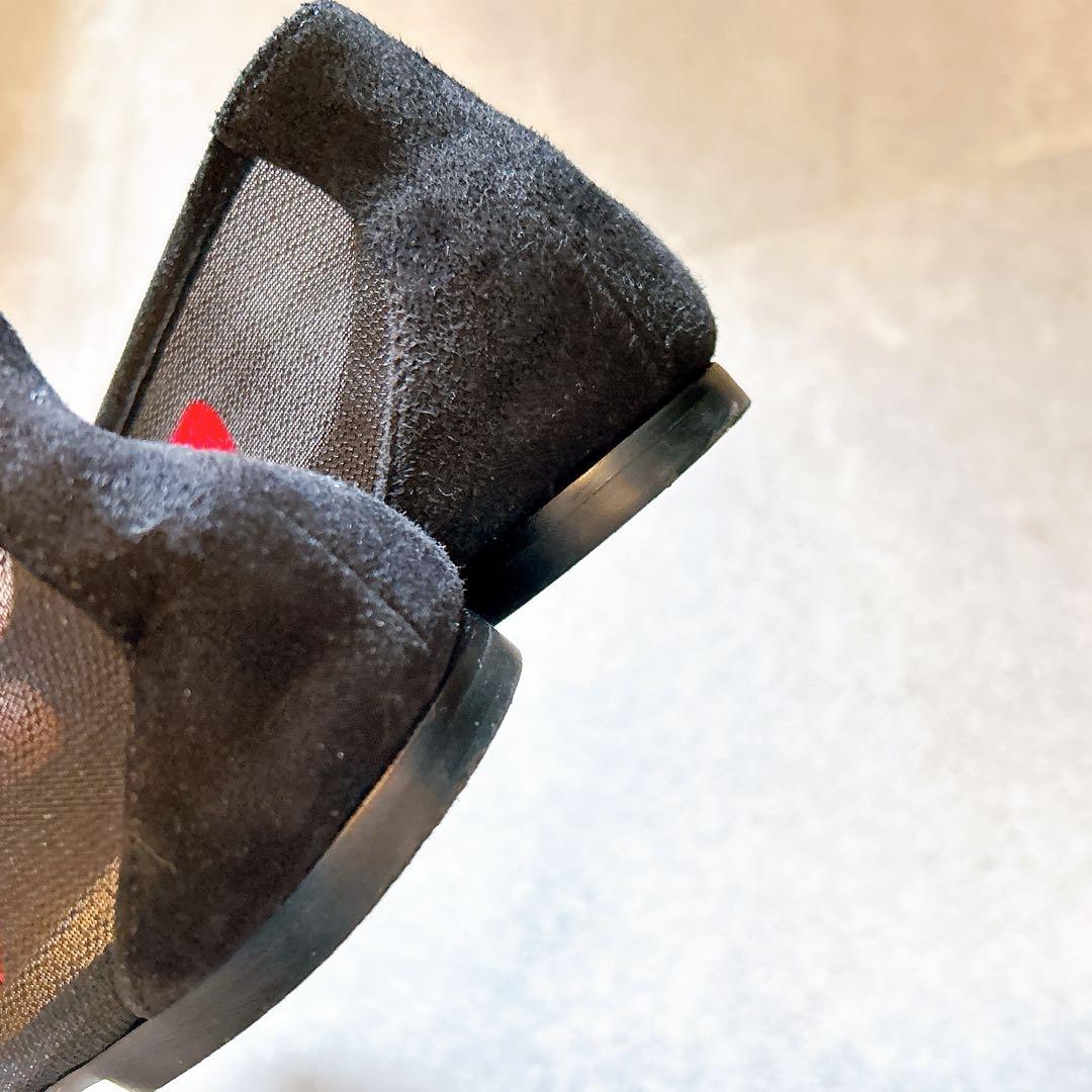 今期モデル PIPPICHIC ハート柄フラットシューズ　37