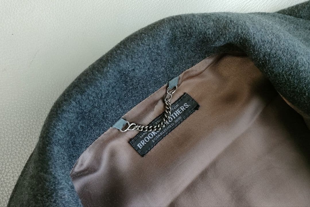 ブルックスブラザース　グレー チェスターコートXL（英国製）価格相談お受けします