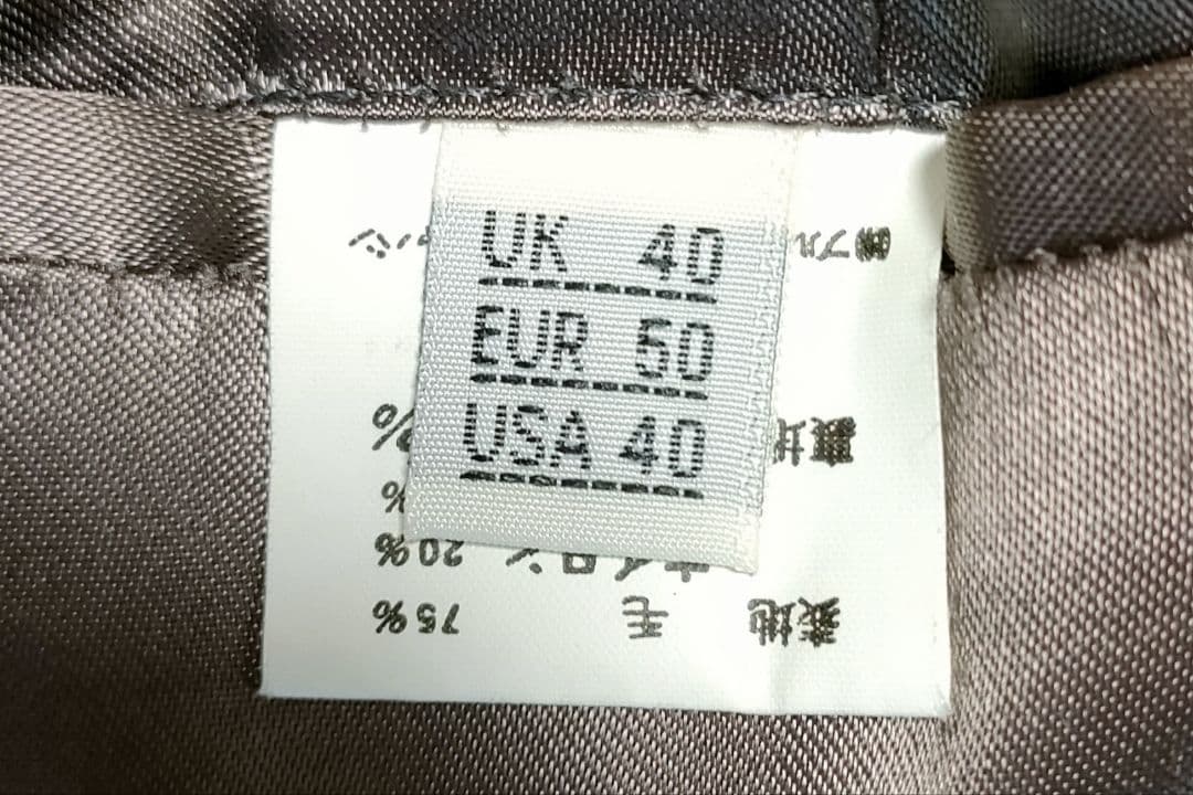 ブルックスブラザース　グレー チェスターコートXL（英国製）価格相談お受けします