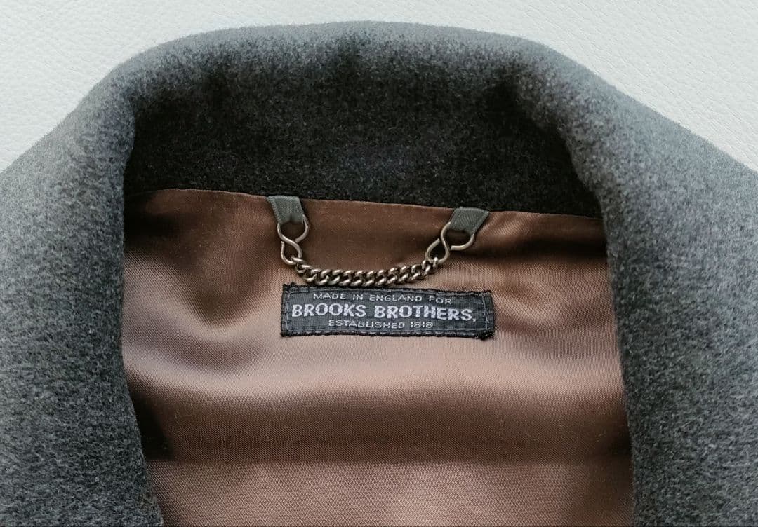 ブルックスブラザース　グレー チェスターコートXL（英国製）価格相談お受けします