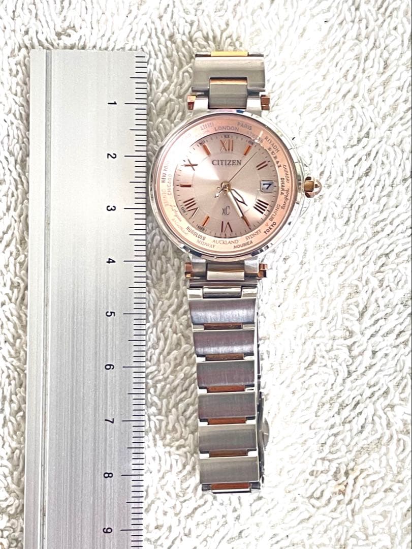 美品❣️CITIZEN xCハッピーフライト　ピンクフェイス　H240 稼働