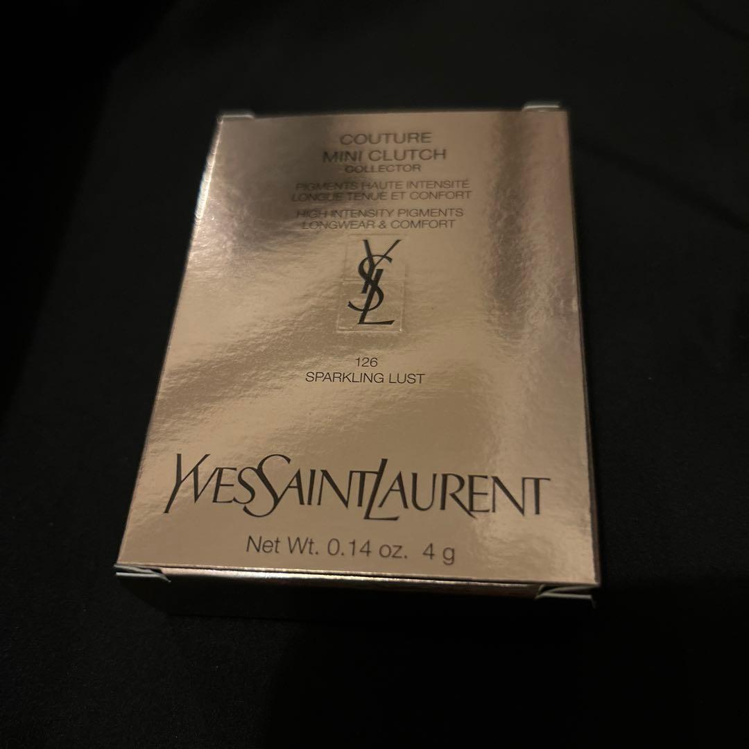 新品未使用 ＹＳＬ　クチュール　ミニ　クラッチ　１２６　スパークリング