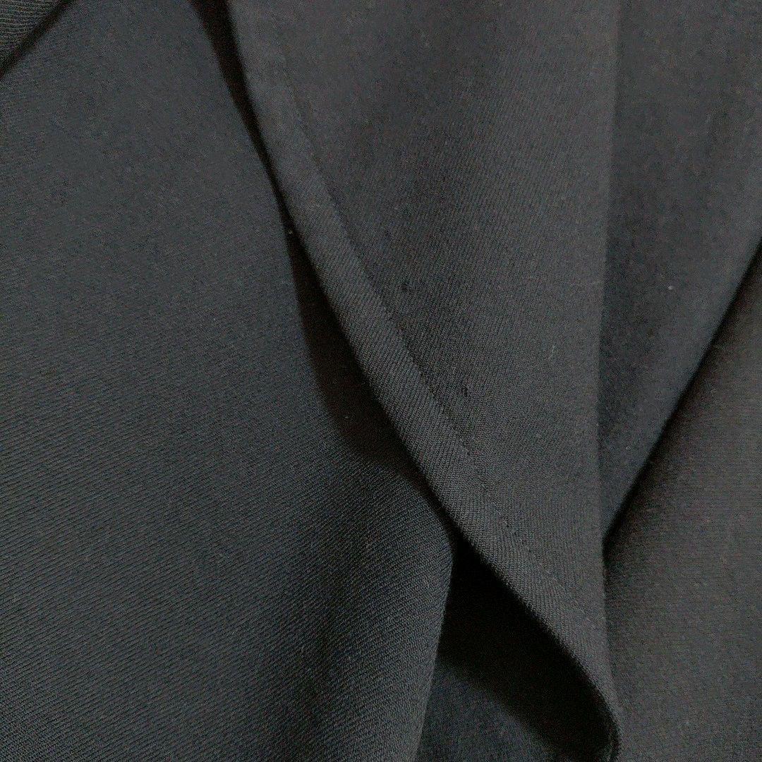 リミフゥ　ジャケット　オープンフロント ウール　ドレープ　濃紺