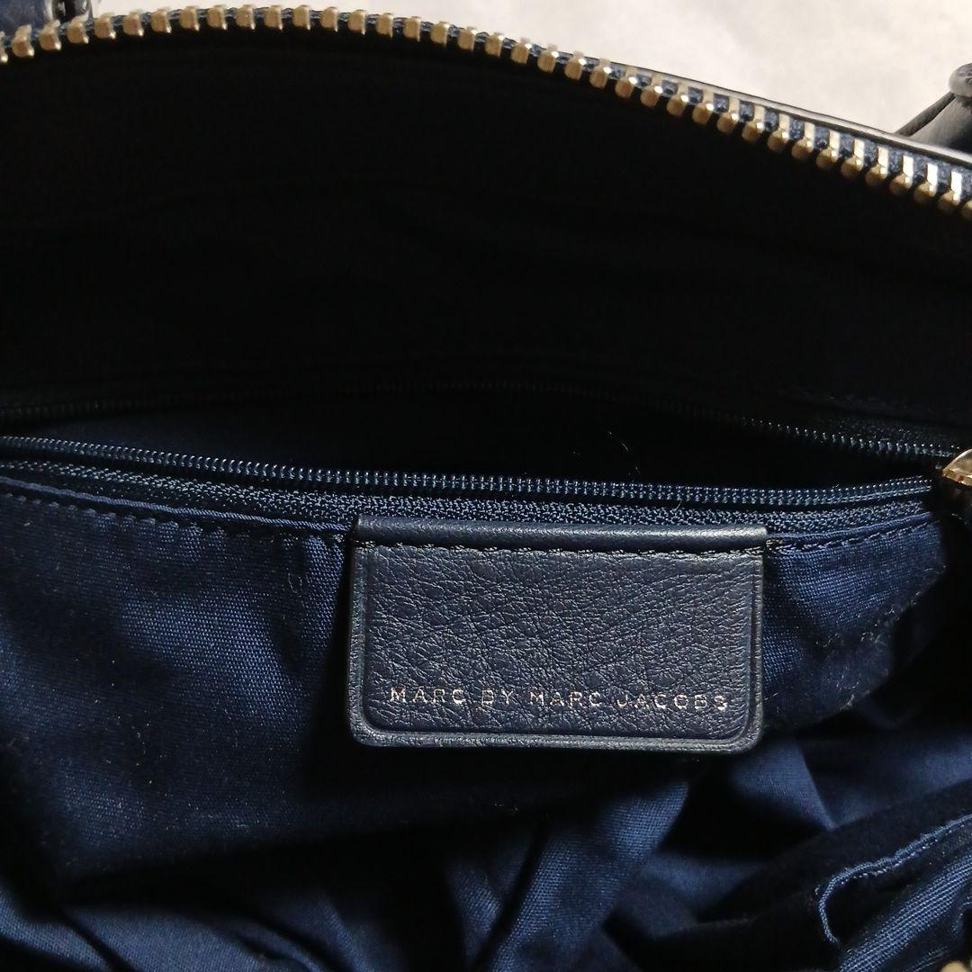 最終値下げ♪ネイビー レザー ショルダーバッグ