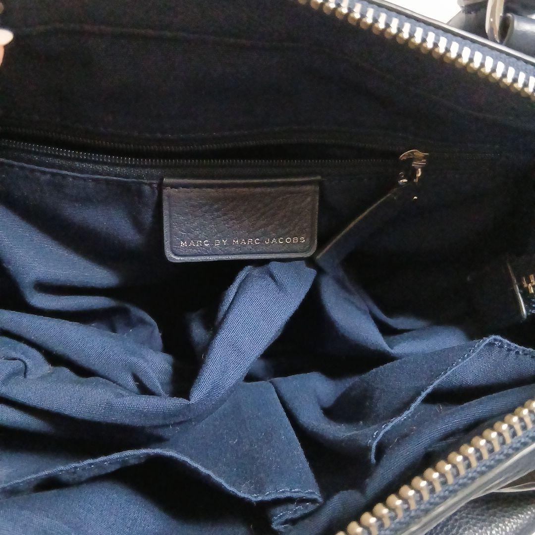 最終値下げ♪ネイビー レザー ショルダーバッグ