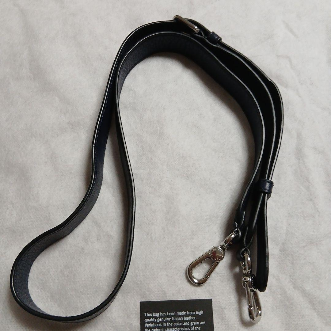 最終値下げ♪ネイビー レザー ショルダーバッグ