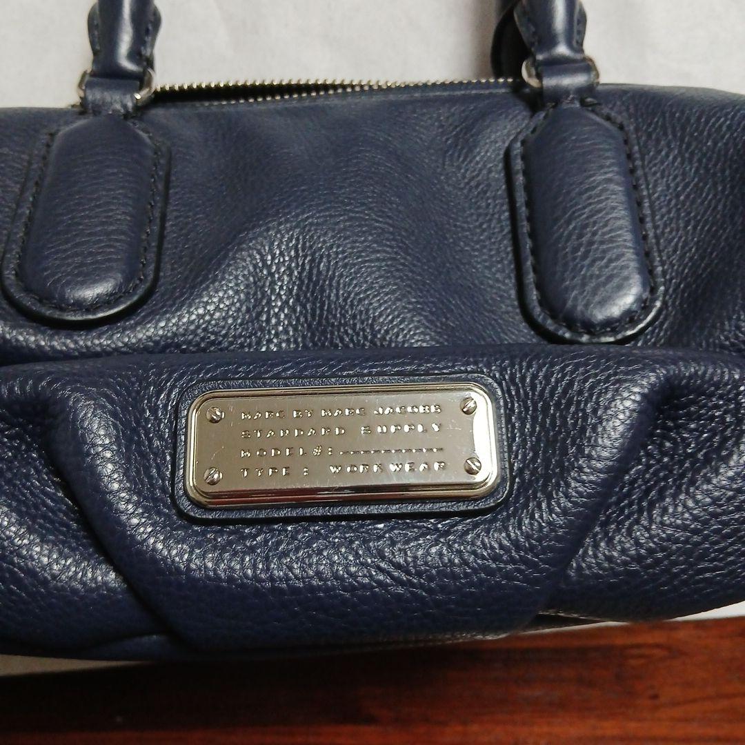 最終値下げ♪ネイビー レザー ショルダーバッグ