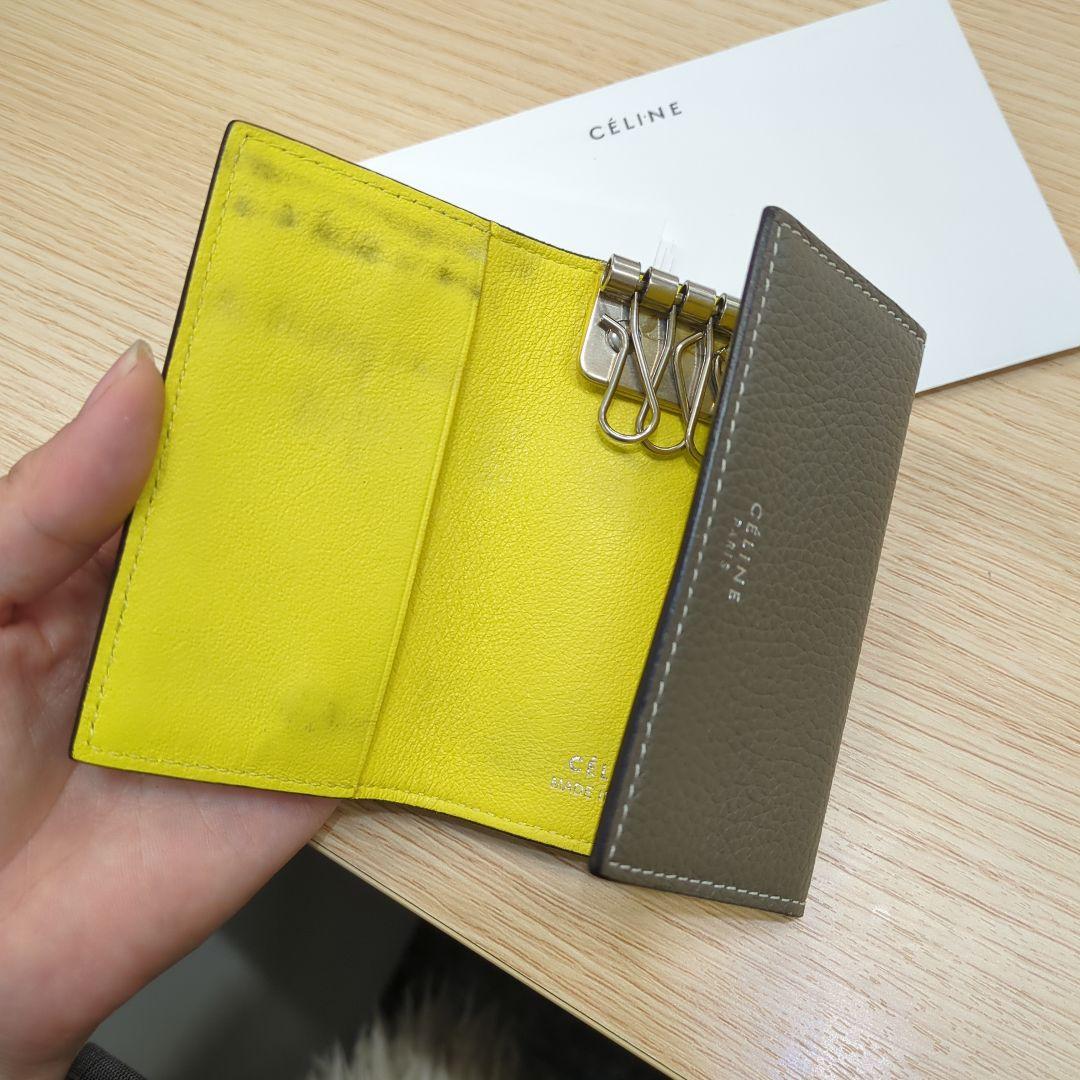 CELINE セリーヌ　希少キーケース　　フィービー　バイカラー
