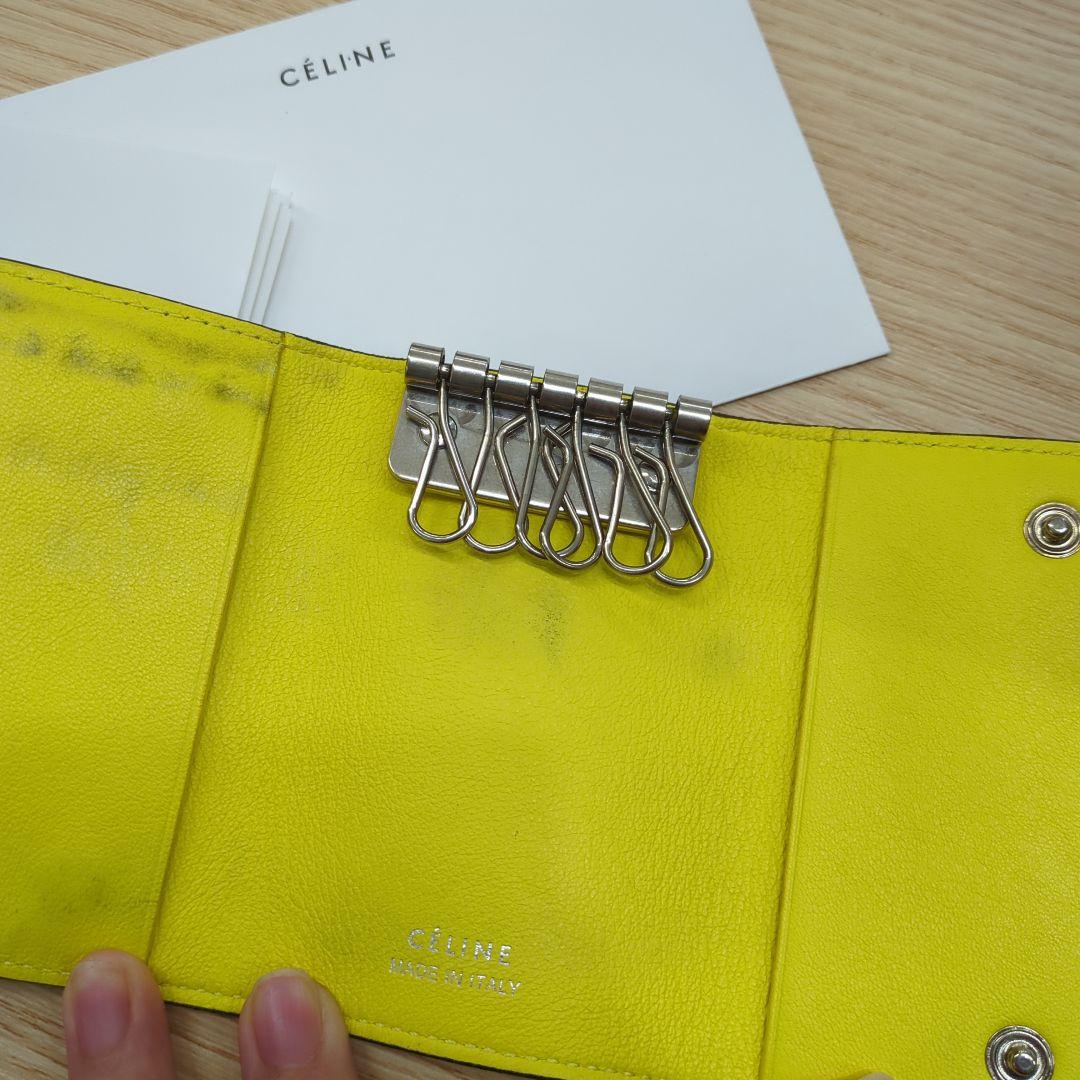 CELINE セリーヌ　希少キーケース　　フィービー　バイカラー
