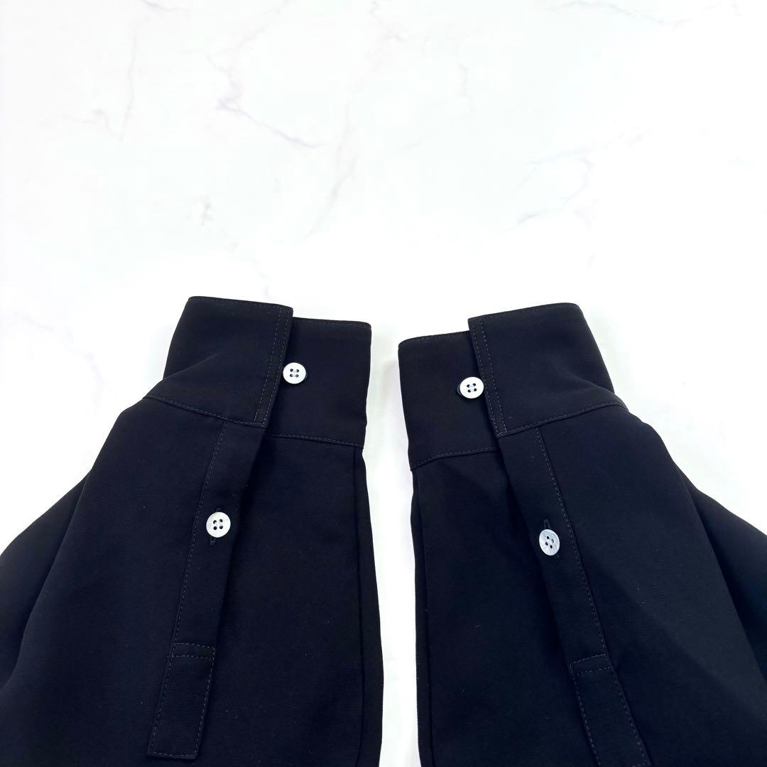 【23SS】エンフォルド BLOUSE ALL-IN-ONE 異素材切替 黒 M