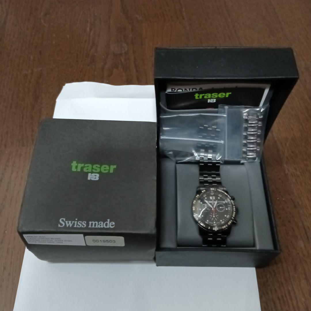パ*ロ様 traser クロノグラフ 腕時計 タキメーター