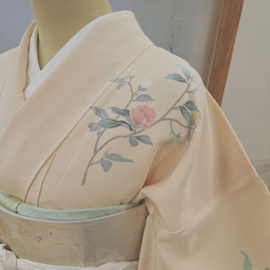 訪問着 4点フルセット、着物 袋帯、帯締め、帯揚げ