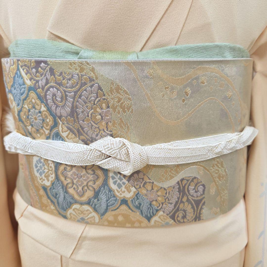 訪問着 4点フルセット、着物 袋帯、帯締め、帯揚げ