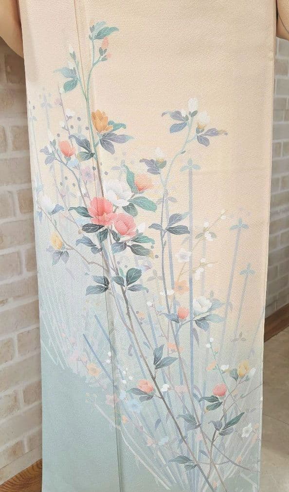 訪問着 4点フルセット、着物 袋帯、帯締め、帯揚げ