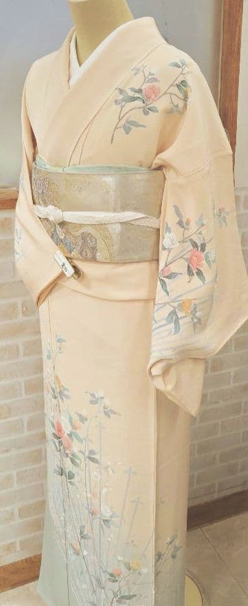 訪問着 4点フルセット、着物 袋帯、帯締め、帯揚げ