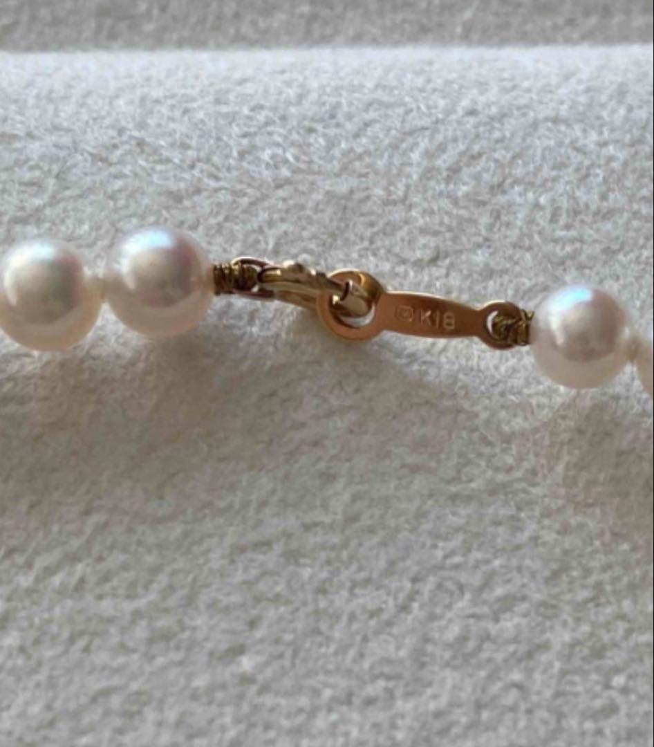 未使用　ミキモトK18ベビーパールネックレス ケース等つき