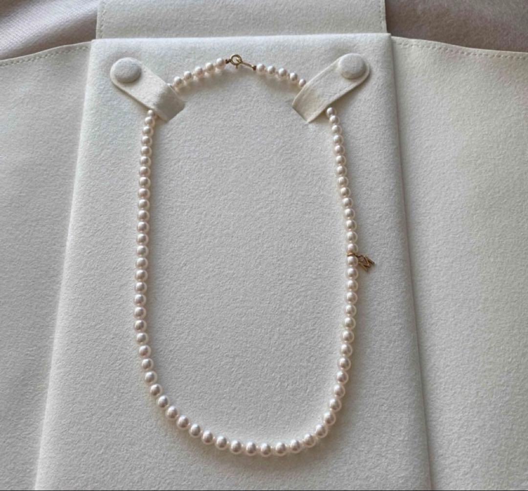 未使用　ミキモトK18ベビーパールネックレス ケース等つき