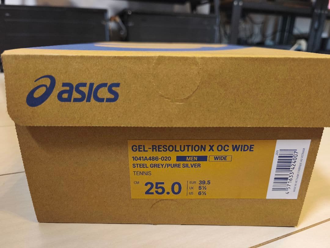 シューズ(男性用) ASICS GEL-RESOLUTION X OC WIDE 25.0 cm