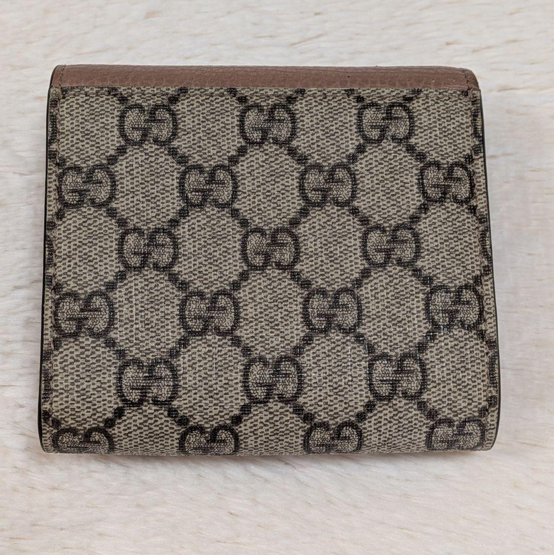 グッチ✨️二つ折り財布 GGマーモント GGスプリーム PVC レザー 箱あり