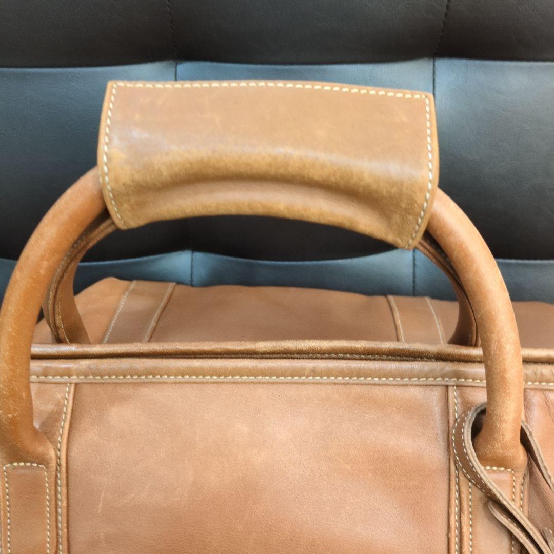 オールドコーチ　ボストンバッグ　レザー　ブラウン　大容量　2way