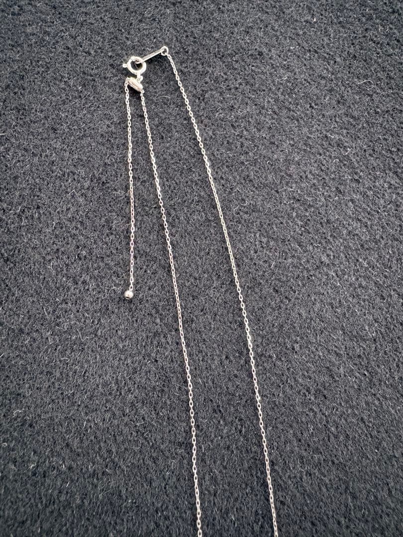 K18WG 18金ホワイトゴールド チェーンネックレス 45cm