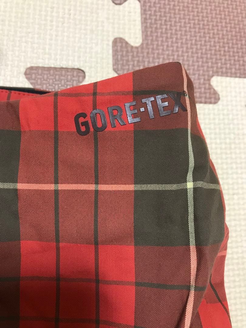 Burtonバートンak レディース3L GORE-TEXパンツS赤チェック