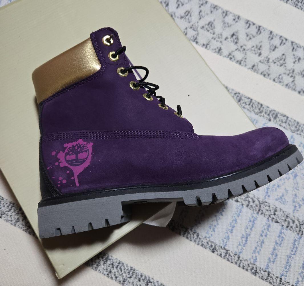 【値下げ可】ティンバーランド ヒップホップ50周年記念モデル　パープル