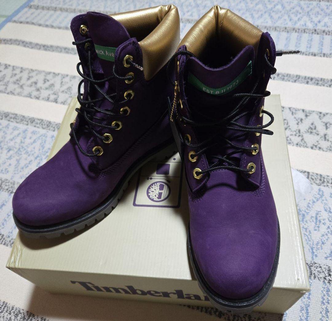 【値下げ可】ティンバーランド ヒップホップ50周年記念モデル　パープル