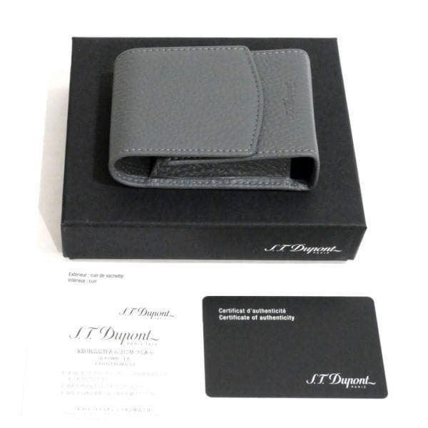 デュポン S.T.Dupont 183463グラファイト レザーシガレットケース