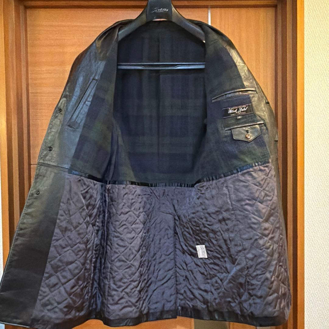 羊革　ラムレザー　チェスターコート