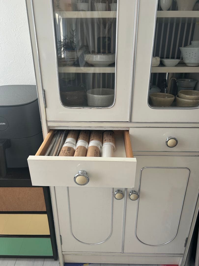 レトロポップ　アーチ型　飾り棚 食器棚 アンティーク 昭和レトロ