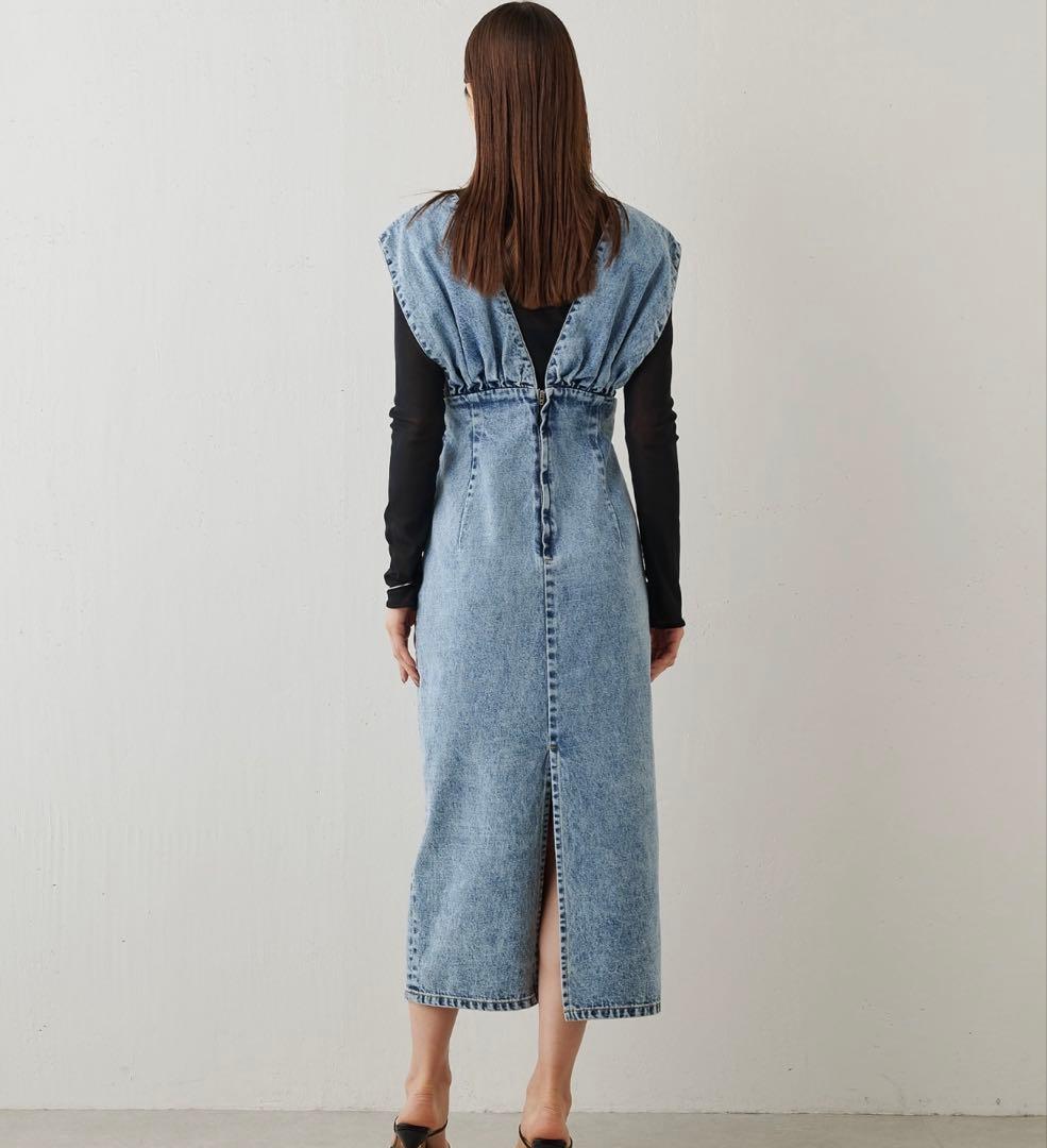 美品★ DENIM Vジャンスカ