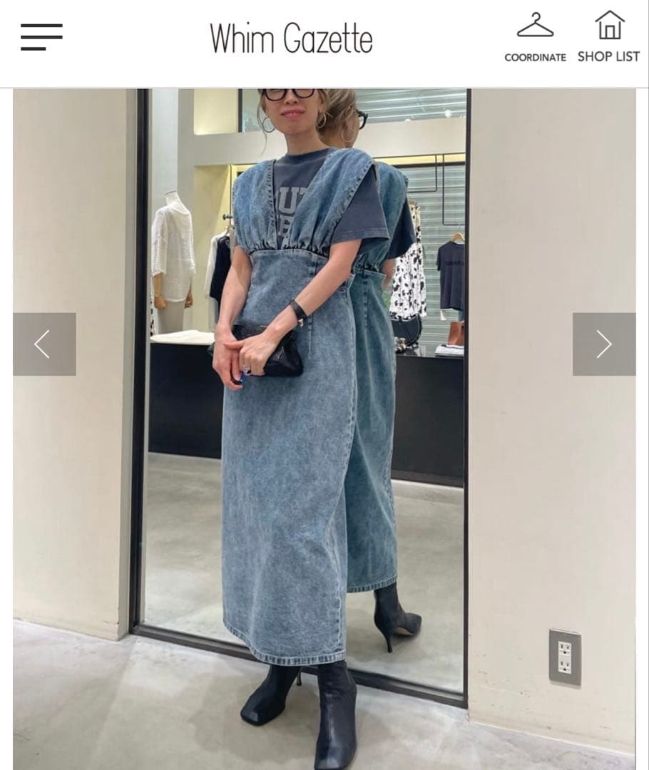 美品★ DENIM Vジャンスカ