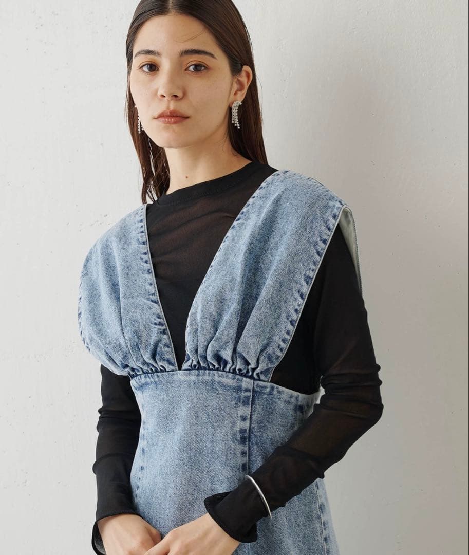 美品★ DENIM Vジャンスカ