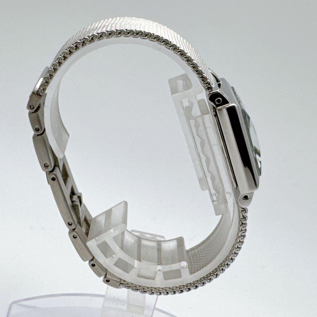 Lip リップ スクエア カットガラス 腕時計 レディース シルバー