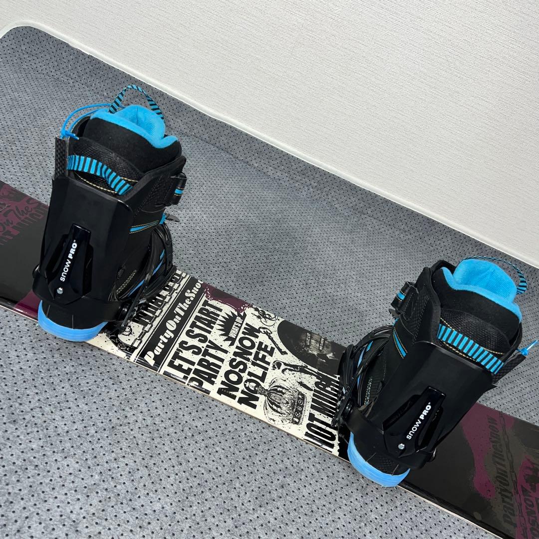 2回使用 キッズスノーボード SLQ 140cm＋バイン＋レースブーツ