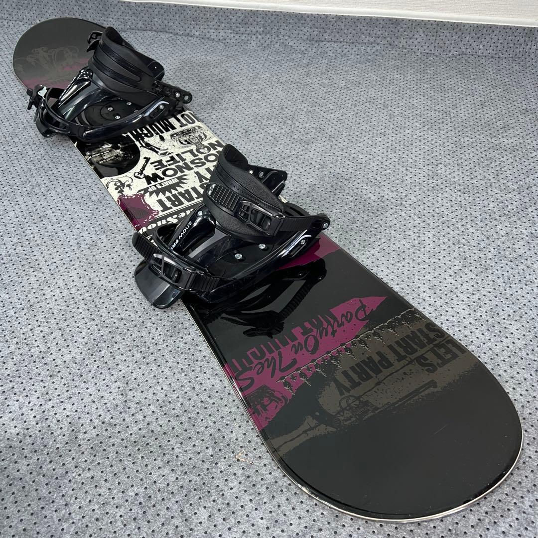 2回使用 キッズスノーボード SLQ 140cm＋バイン＋レースブーツ
