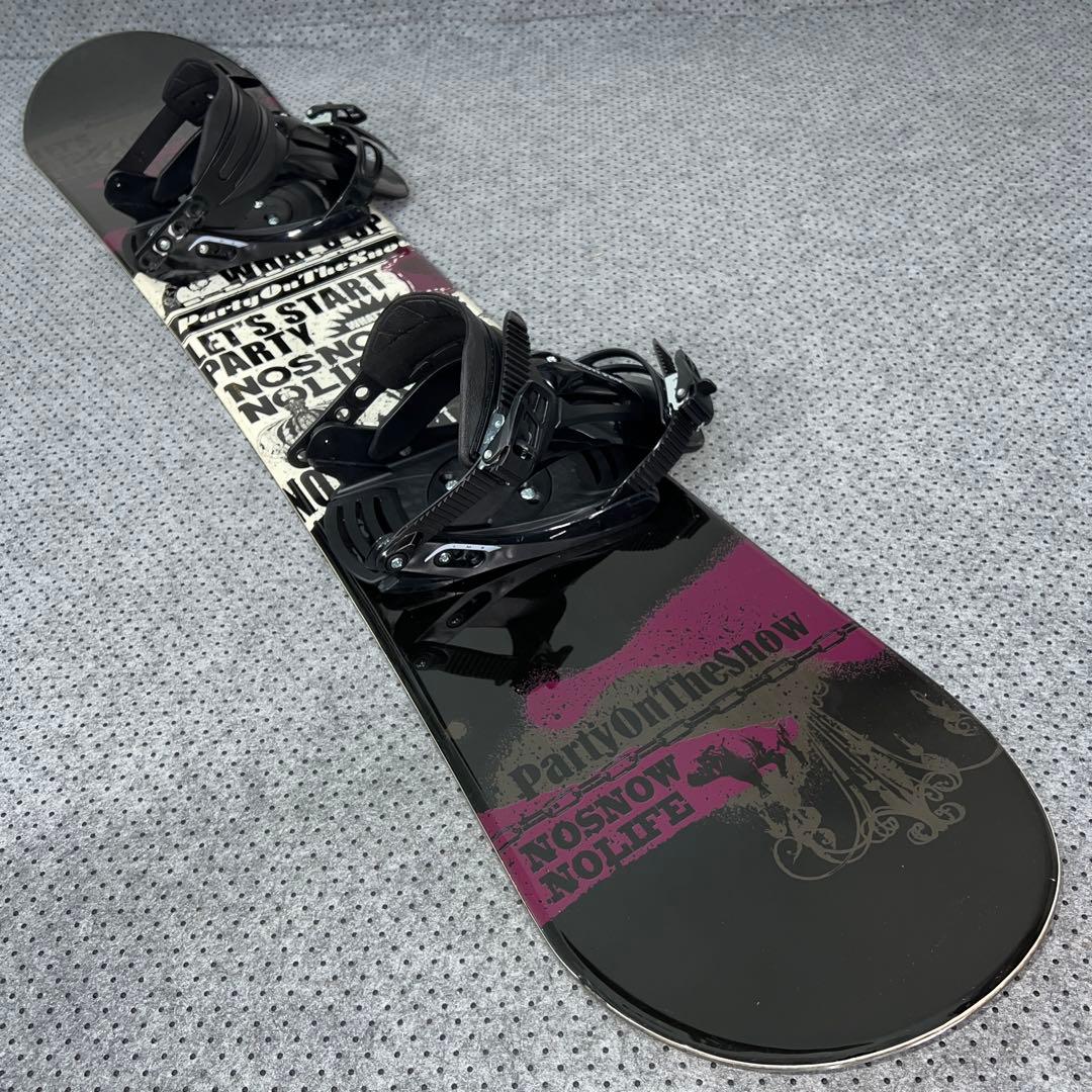 2回使用 キッズスノーボード SLQ 140cm＋バイン＋レースブーツ