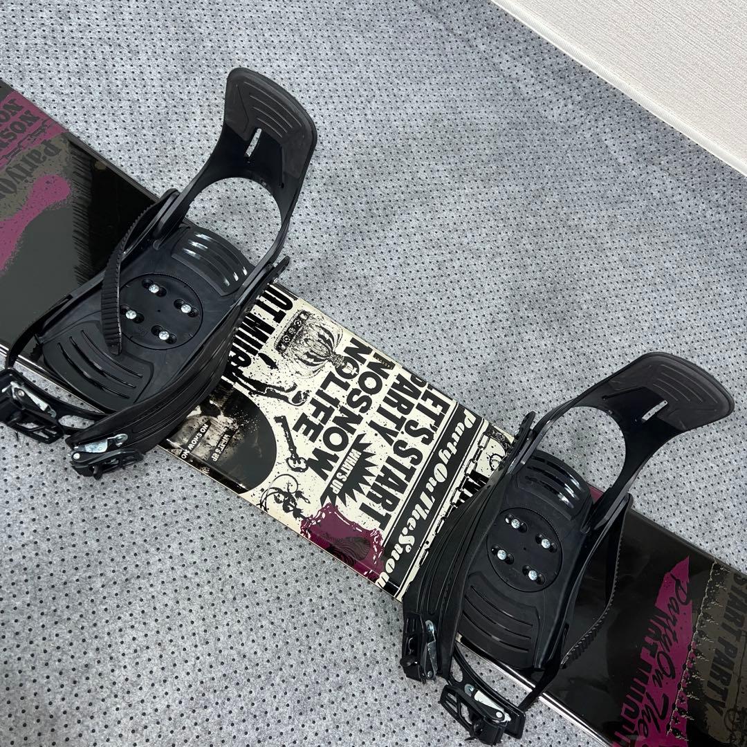 2回使用 キッズスノーボード SLQ 140cm＋バイン＋レースブーツ