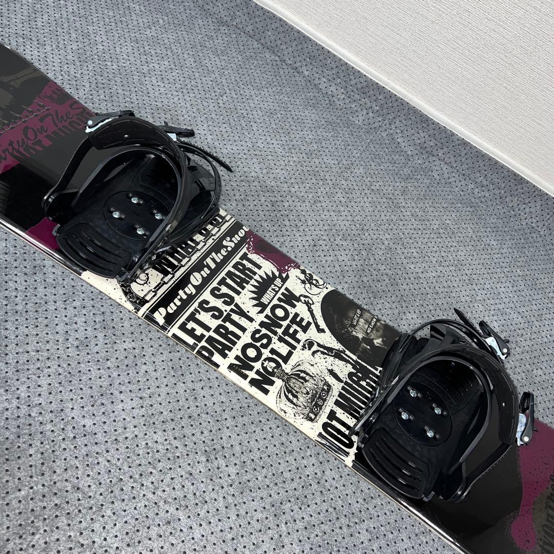 2回使用 キッズスノーボード SLQ 140cm＋バイン＋レースブーツ