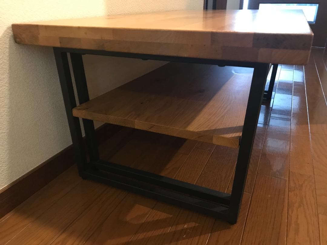 三幸ジャパン LIAN ライアン センター テーブル シェルフ オーク材 無垢材