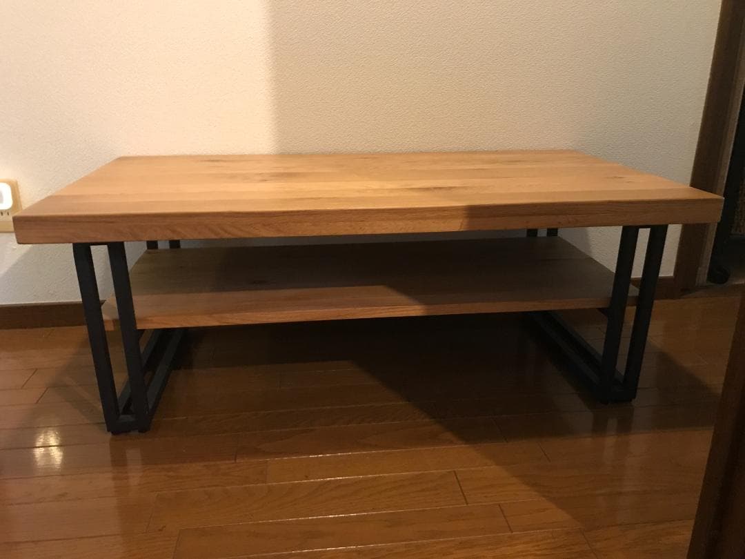 三幸ジャパン LIAN ライアン センター テーブル シェルフ オーク材 無垢材