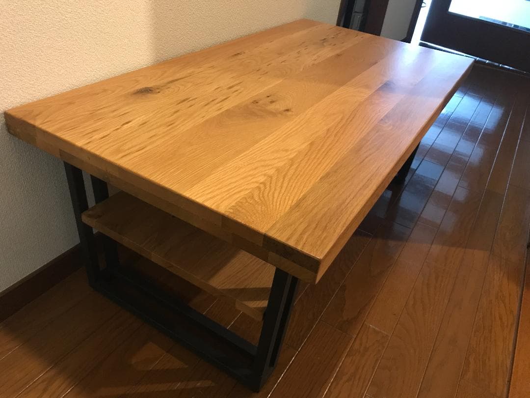 三幸ジャパン LIAN ライアン センター テーブル シェルフ オーク材 無垢材