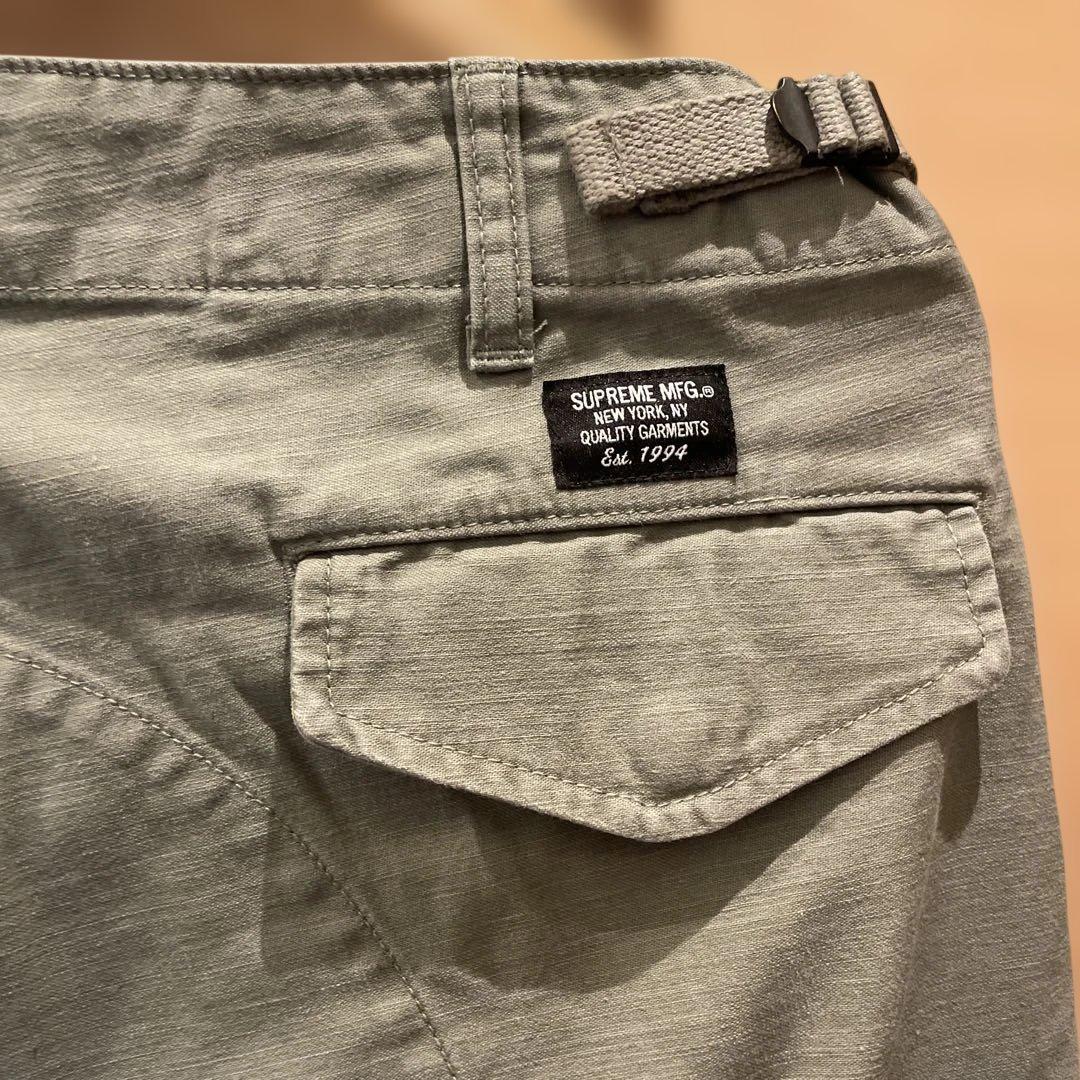 supreme シュプリーム カーゴパンツ サイズ30 ステッカー ミリタリー