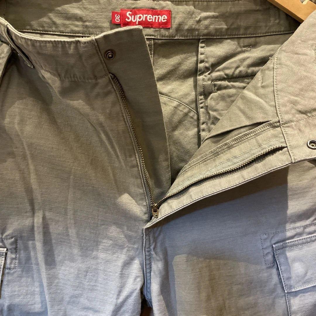 supreme シュプリーム カーゴパンツ サイズ30 ステッカー ミリタリー